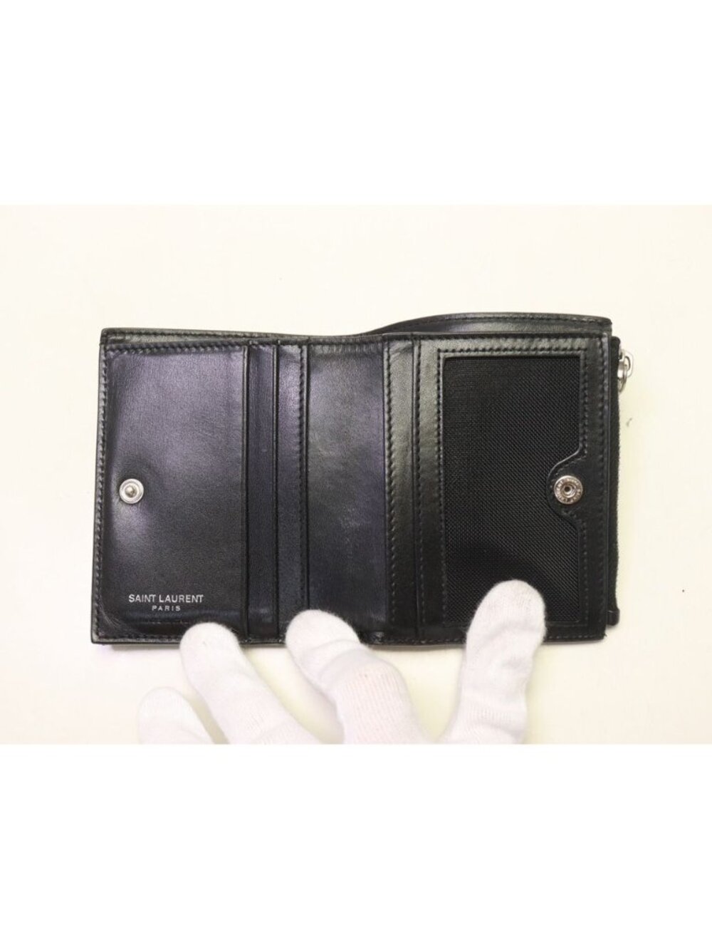 Saint Laurent Leather Bifold Wallet - Picture 4 of 7